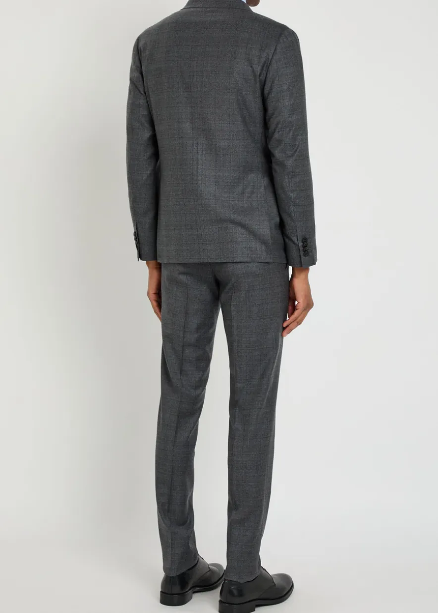 Checked wool suit