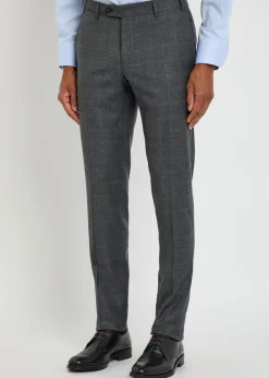 Checked wool suit