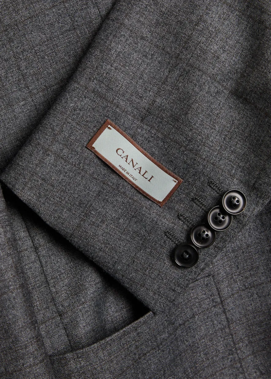 Checked wool suit