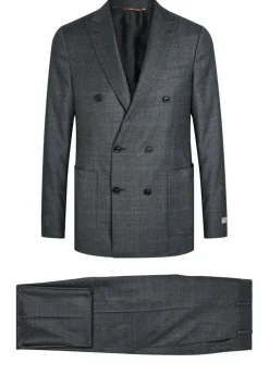 Checked wool suit