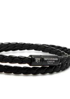 Chelsea braided leather wrap bracelet