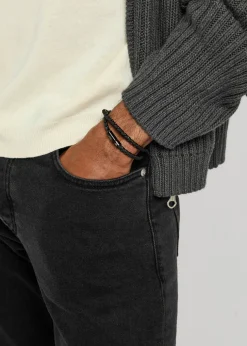 Chelsea braided leather wrap bracelet