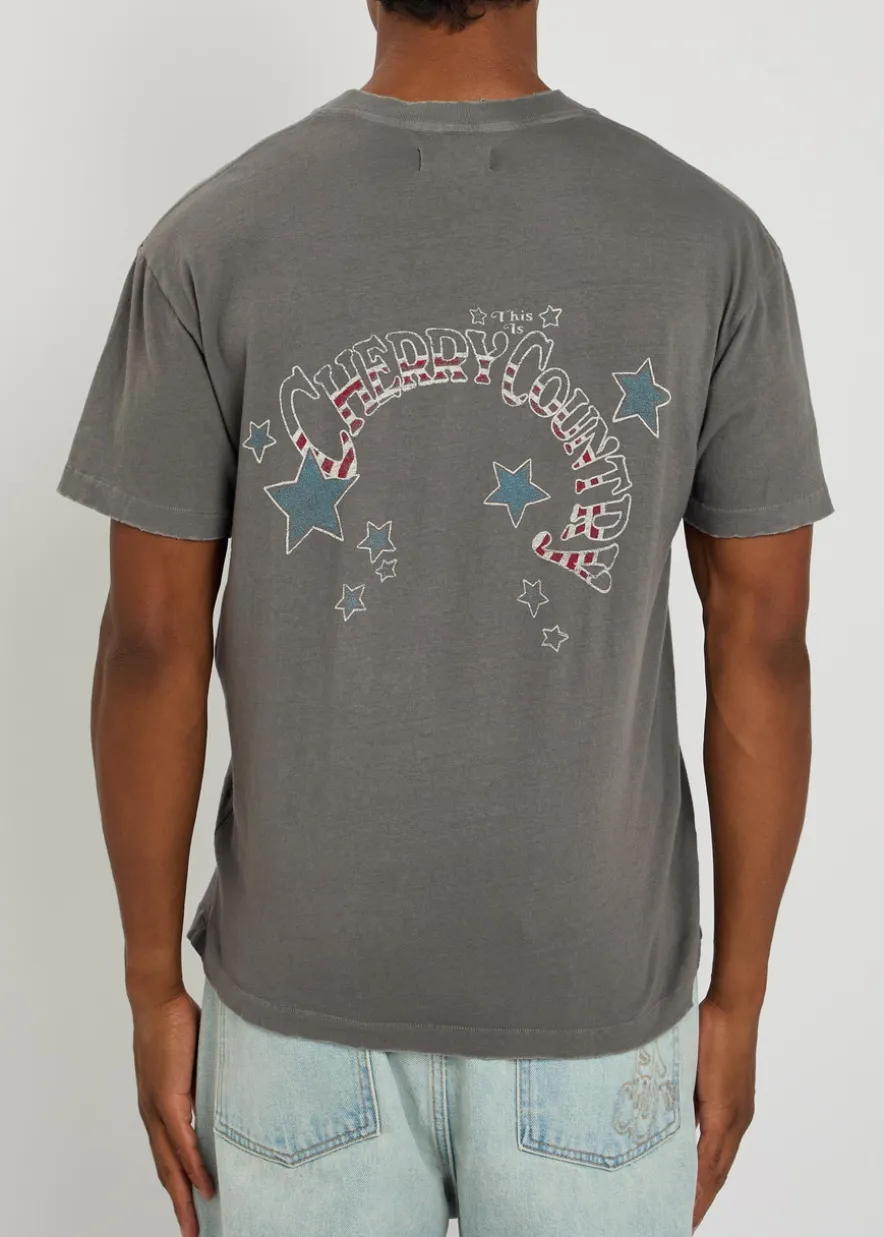 Cherry Country printed cotton T-shirt