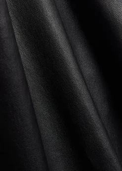 Cherry halterneck stretch-leather top
