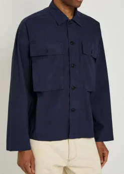 Chest patch pocket cotton shirt