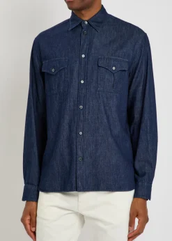 Chest pocket denim shirt