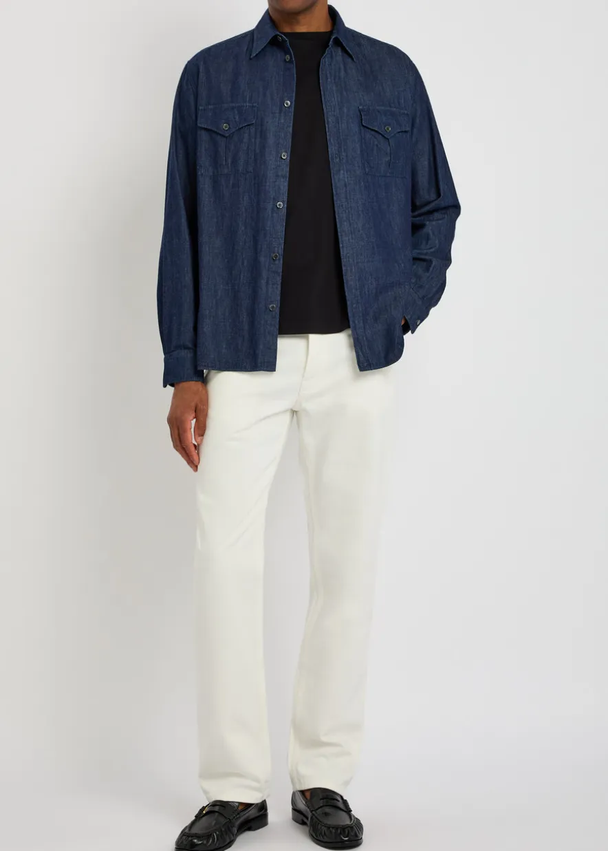 Chest pocket denim shirt