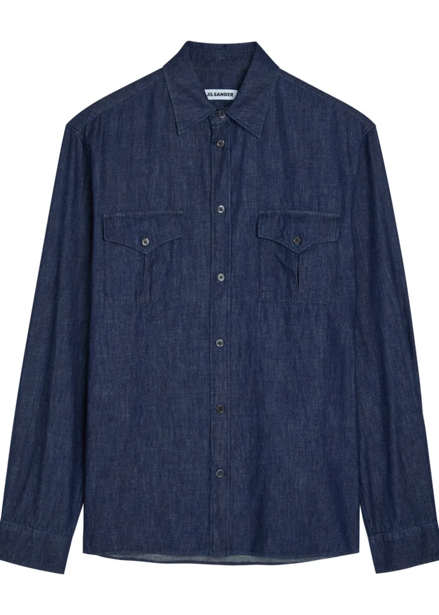 Chest pocket denim shirt