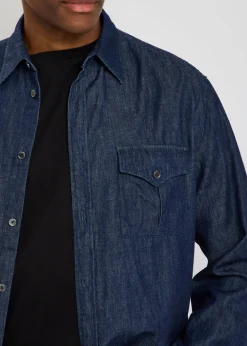 Chest pocket denim shirt