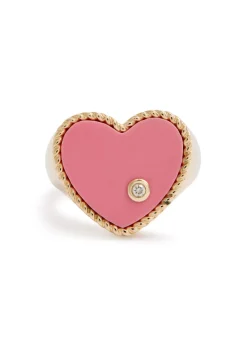 Chevalière Coeur 9kt gold ring