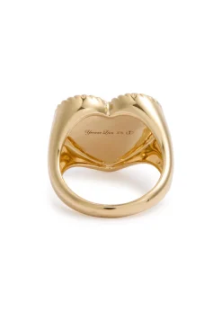 Chevalière Coeur 9kt gold ring