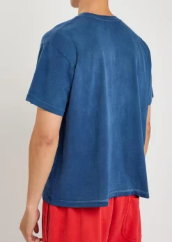 Chevron Boxy paint-splatter cotton T-shirt