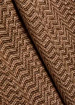 Chevron wide-leg wool-blend trousers