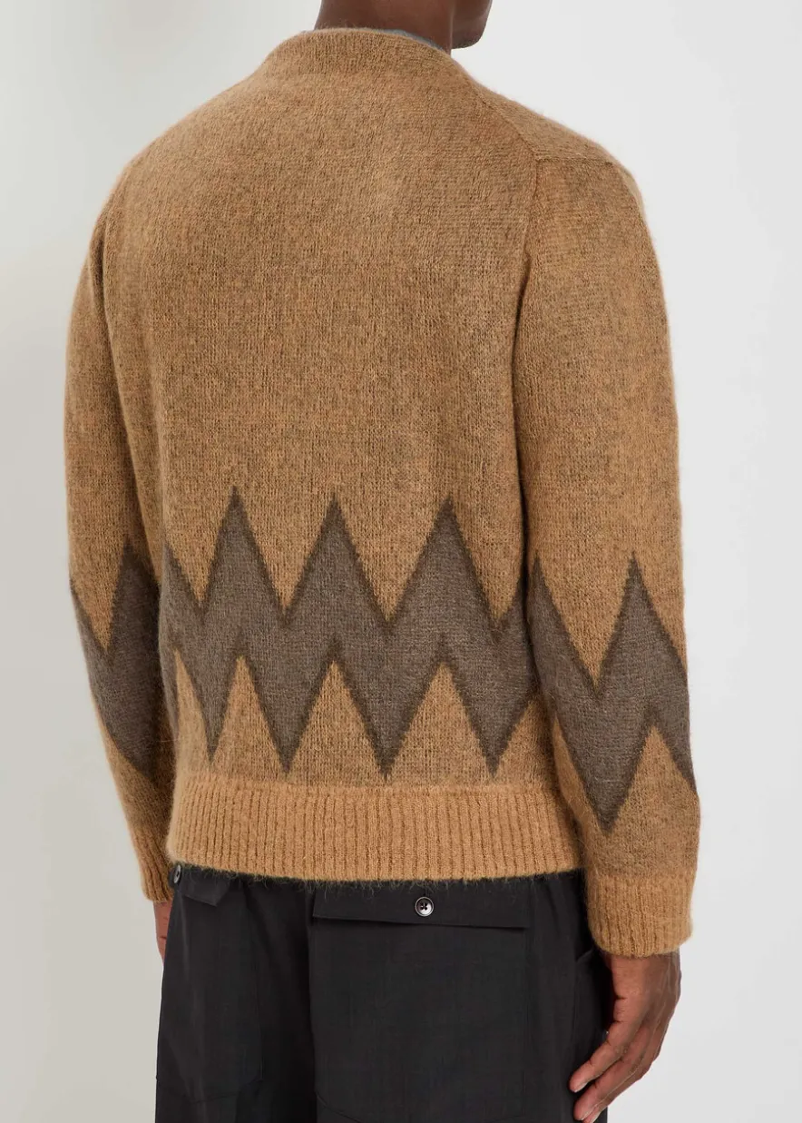 Chevy intarsia mohair-blend cardigan