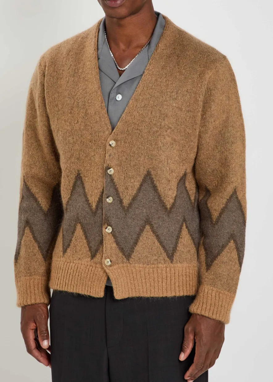 Chevy intarsia mohair-blend cardigan