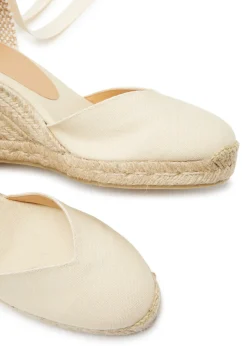 Chiara 80 canvas wedge espadrilles