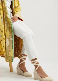 Chiara 80 canvas wedge espadrilles