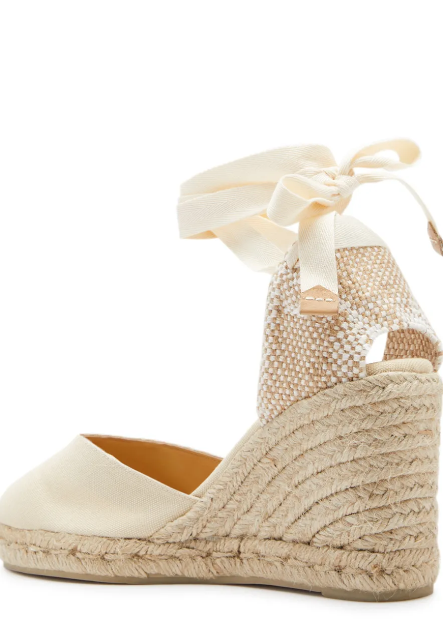 Chiara 80 canvas wedge espadrilles
