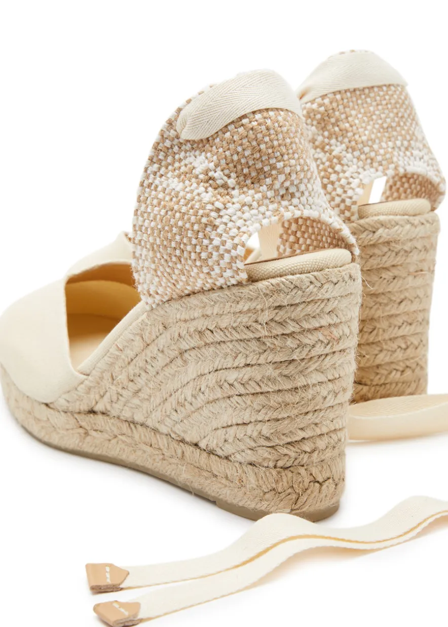Chiara 80 canvas wedge espadrilles