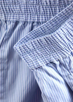 Chiara striped cotton shorts