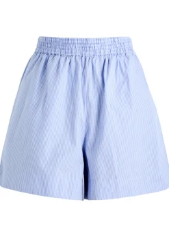 Chiara striped cotton shorts