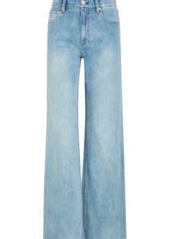 Chic wide-leg denim jeans