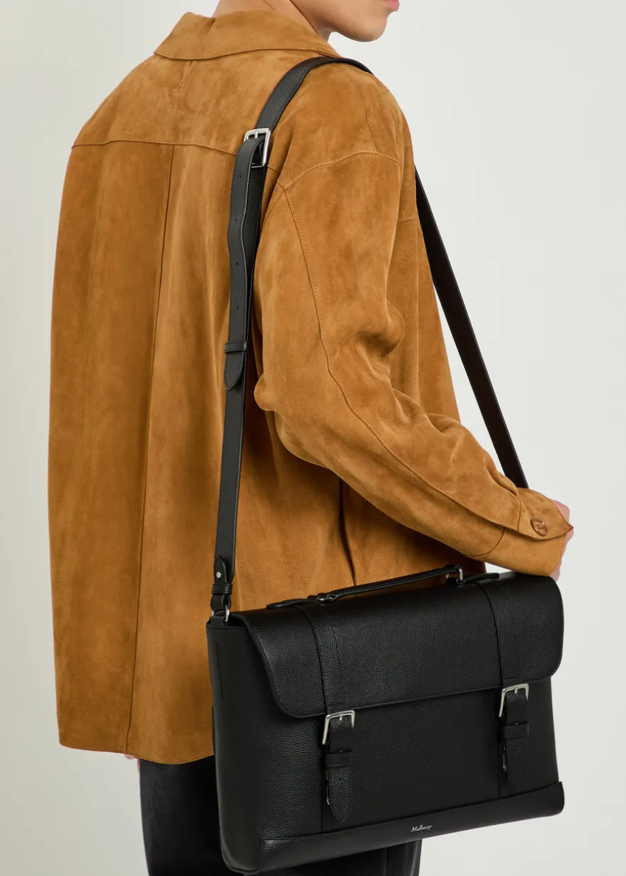 Chiltern grained leather brief case