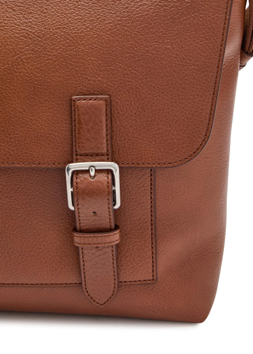 Chiltern grained leather cross-body messenger bag