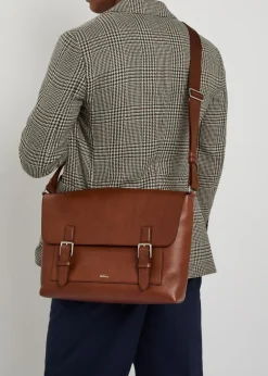 Chiltern grained leather cross-body messenger bag
