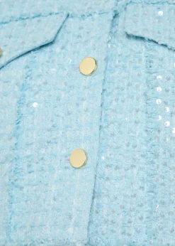Chloe embellished cropped tweed jacket