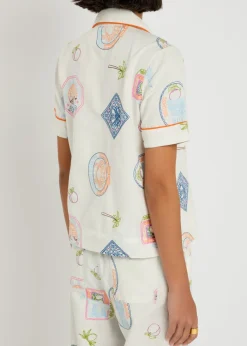 Chlo embroidered cotton-blend shirt