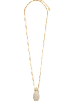 Chloé Mirror two-tone pendant necklace