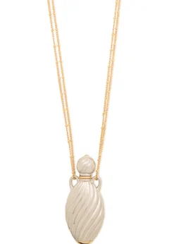 Chloé Mirror two-tone pendant necklace