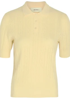 Christine pointelle cotton and cashmere-blend top