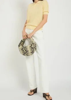 Christine pointelle cotton and cashmere-blend top
