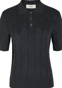 Christine pointelle cotton and cashmere-blend top