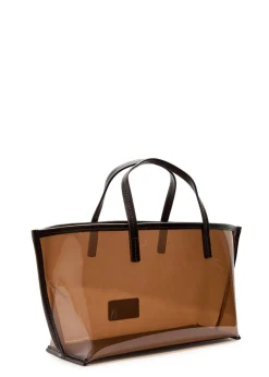 Christos mini leather and PVC tote