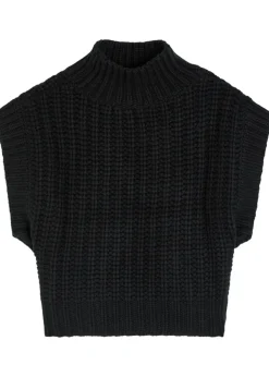Chunky ribbed-knit cashmere vest