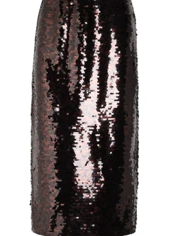 Ciara sequin-embellished mesh midi skirt