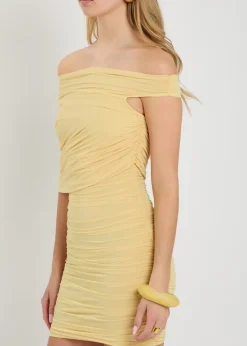 Cicilia ruched stretch-jersey mini dress