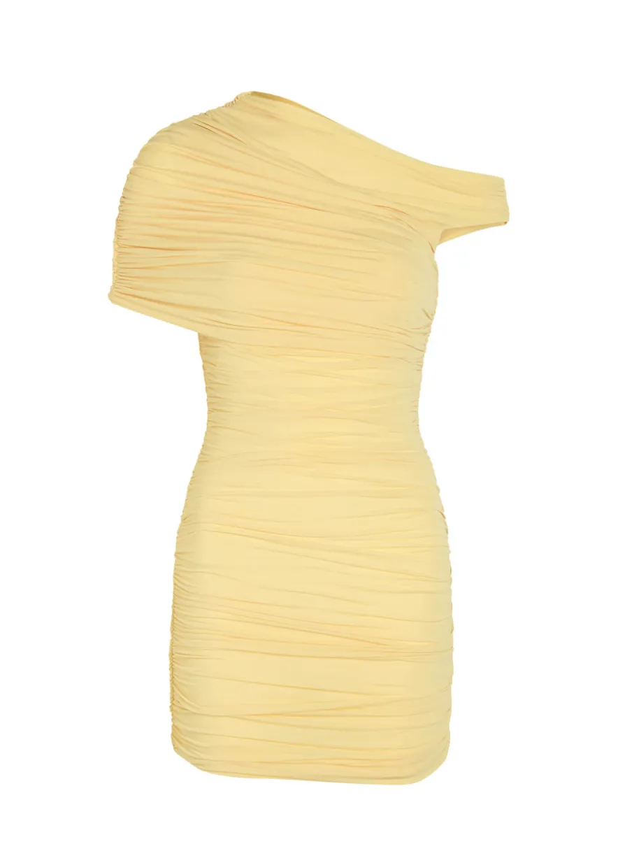 Cicilia ruched stretch-jersey mini dress