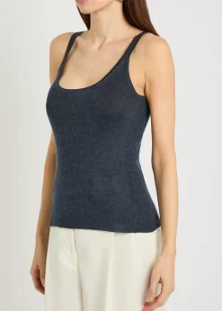 Cinxia cashmere and silk-blend tank