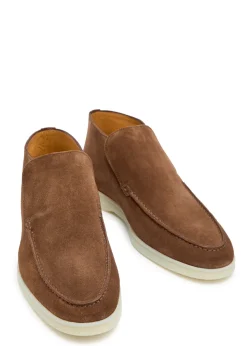City suede loafers