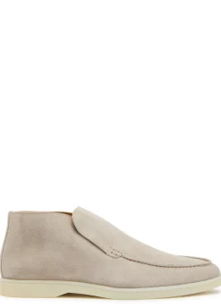 City suede loafers
