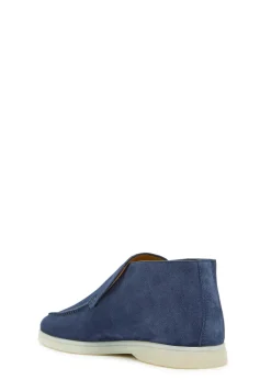 City suede loafers