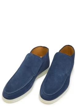 City suede loafers