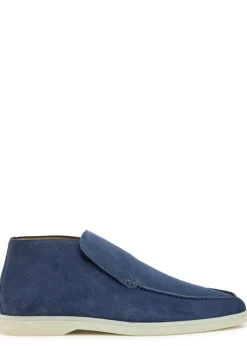 City suede loafers