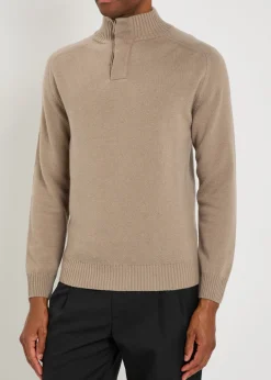 City wool and cashmere-blend jumper