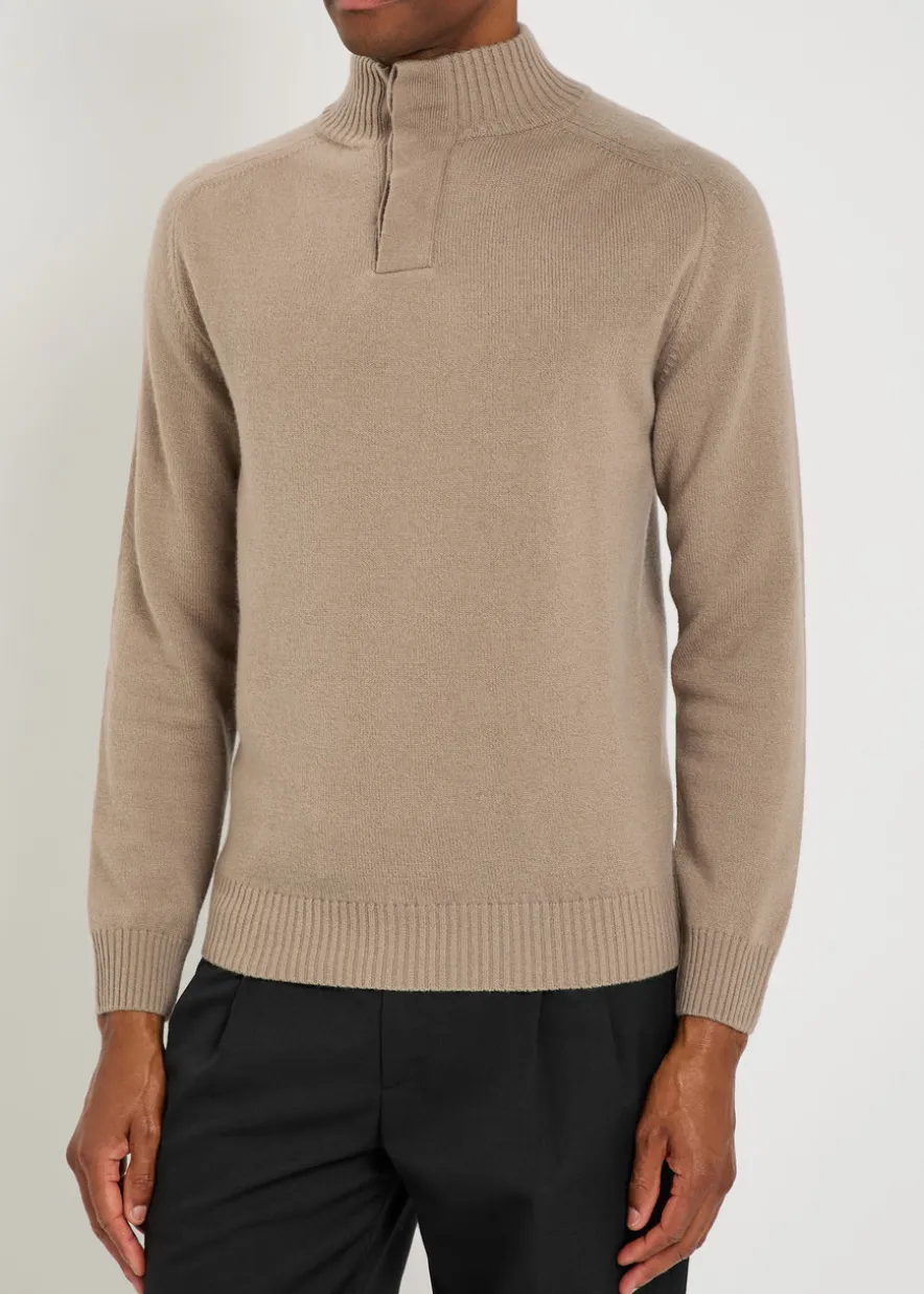 City wool and cashmere-blend jumper