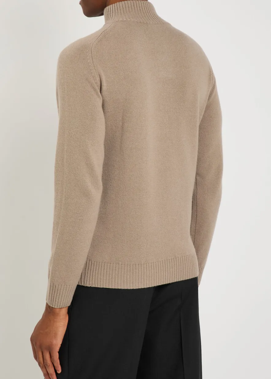City wool and cashmere-blend jumper